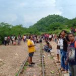 People waiting for train at Goram Ghat Railway Station